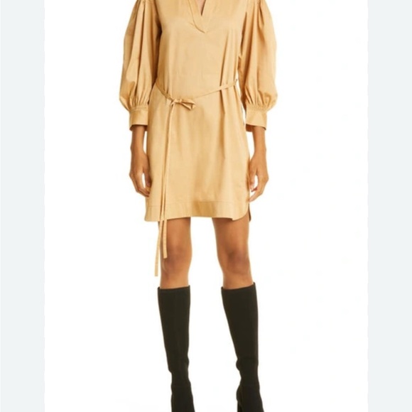 Rebecca Taylor Tan Mini‎ Dress with Belt - Picture 1 of 4